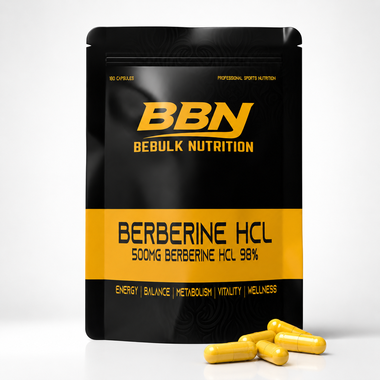 Berberine HCL 98% - Vegan - BeBulk Nutrition