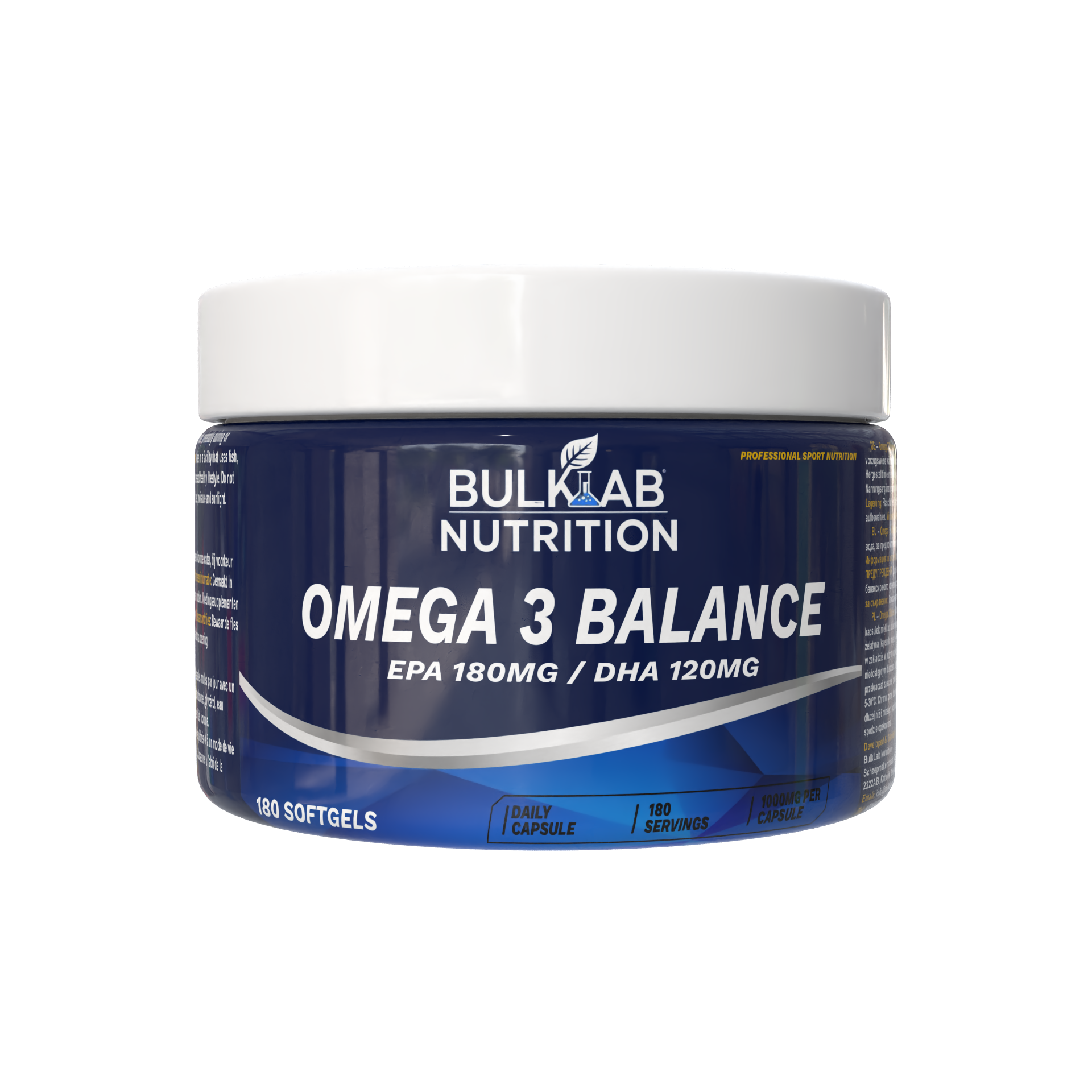 Omega 3 Balance EPA 180mg / DHA 120mg – BulkLab Nutrition