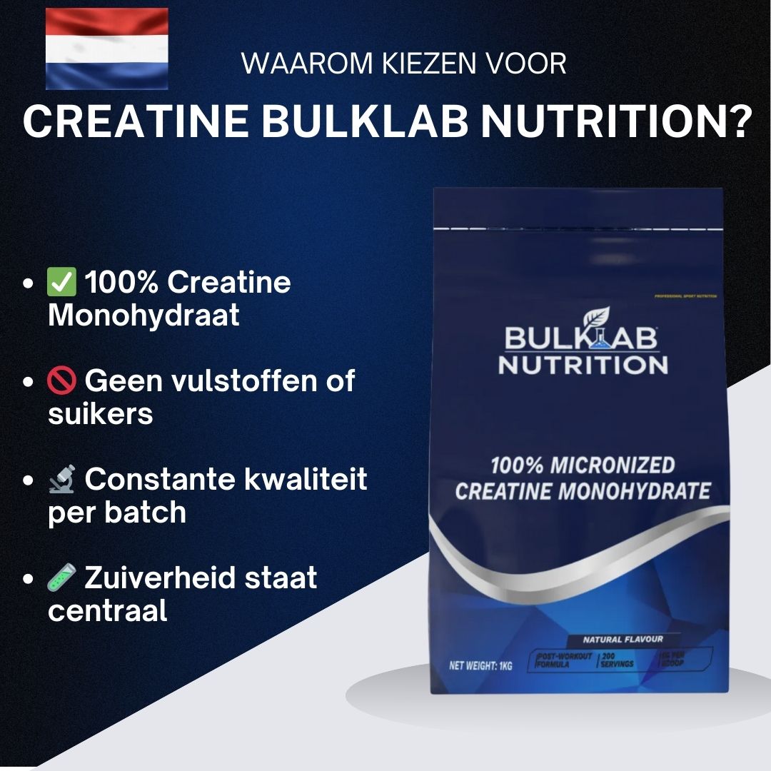100% Creatine Monohydraat Micronized - BulkLab Nutrition