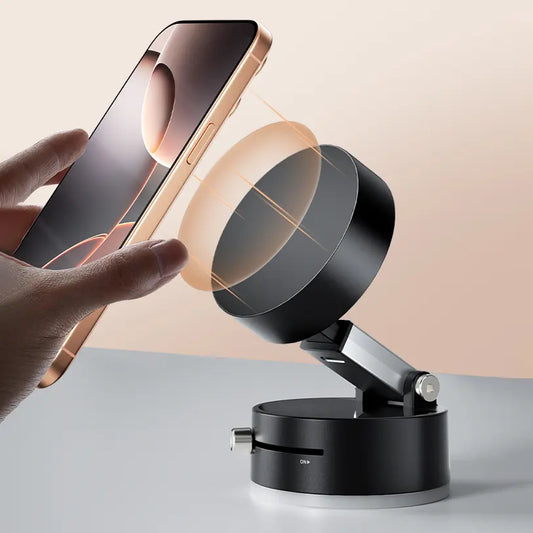 BeBulk Nutrition® Scherm Wand Glazen Auto Magnetische Telefoon Houder Handen Gratis Dubbelzijdig Magnetische Vacuüm Zuig Telefoon Mount Houder Voor Alle Telefoons